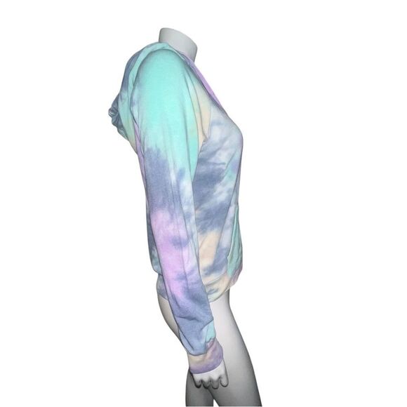 MV Sports SDSU Stockton Angel Fleece Full Zip Hoodie Tie Dye Medium NWT - Picture 4 of 9